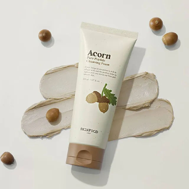 SKINFOOD Acorn Pore Peptide cleansing foam